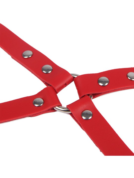 SUBBLIME - 953706 ALGEMAS COM CINTO BONDAGE VERMELHO TAMANHO ÚNICO