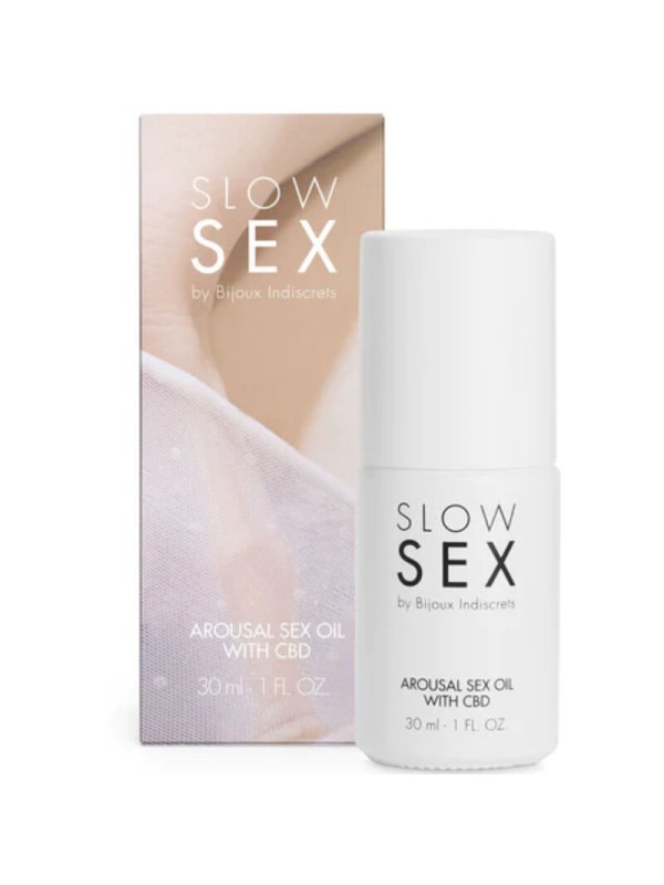 BIJOUX INDISCRETS - SLOW SEX ÃLEO DE MASSAGEM SEXUAL COM CBD 30 ML