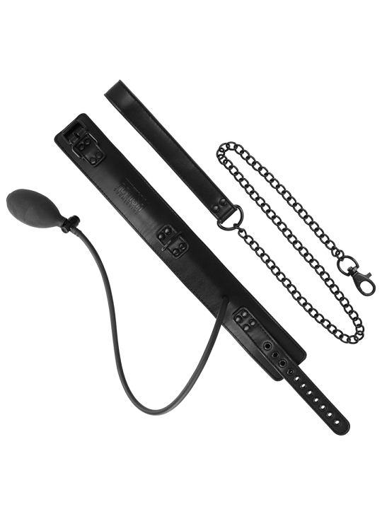 FETISH SUBMISSIVE BONDAGE - COLLARE GONFIABILE DA STRANGOLAMENTO CON C