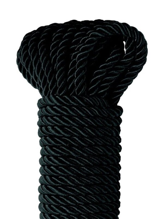 FETISH FANTASY SERIES - BLACK DELUXE SILK ROPE 9.75 M