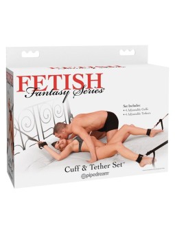 CONJUNTO DE PUNHO E TETHER FETISH FANTASY