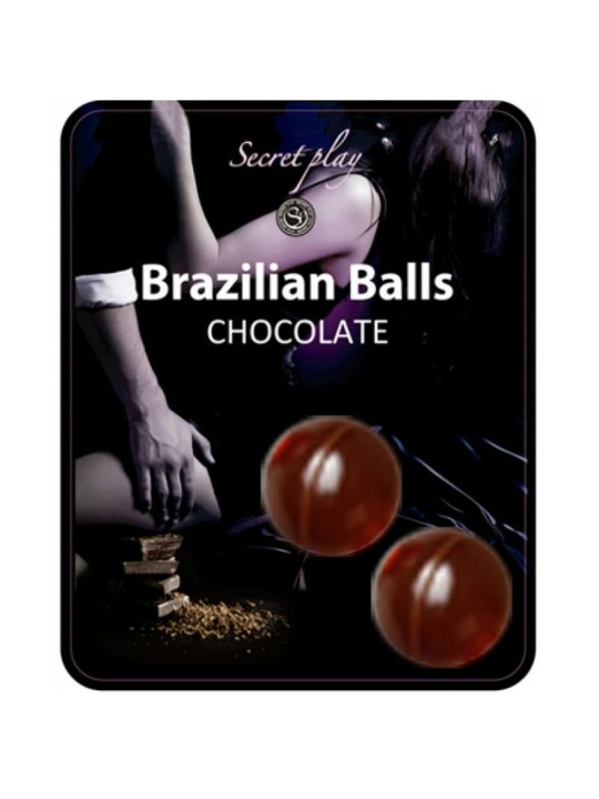 SECRETPLAY - 2 BOULES BRÉSILIENNES CHOCOLAT