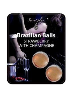 SECRETPLAY - CONJUNTO DE BOLAS BRASILEIRAS MORANGO E CHAMPANHE