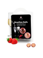 SECRETPLAY - BRASILIANISCHE KUGEL SET ERDBEER UND CHAMPAGNER