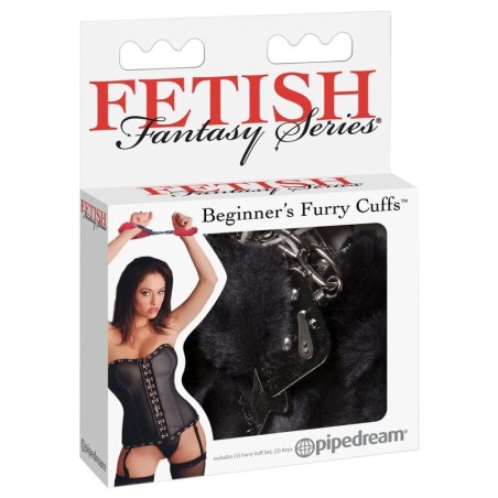 FETISH FANTASY SERIES - FURRY CUFFS PRETO