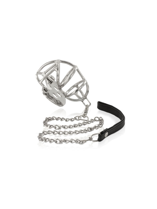 METAL HARD - METAL CHASTITY RING WITH STRAP
