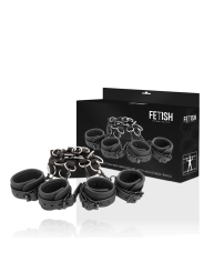FETISH SUBMISSIVE - LUXE NEOPREEN VOERING BED BONDAGE SET
