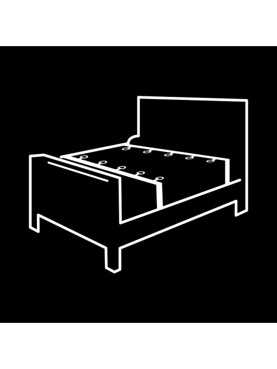 FETISH SUBMISSIVE - ENSEMBLE DE LIENS DE LIT DE LUXE AVEC DOUBLURE EN 