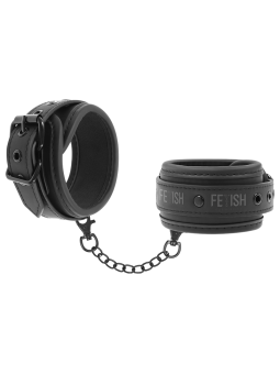 FETISH SUBMISSIVE - MENOTTES EN CUIR VÉGÉTALIEN AVEC DOUBLURE EN NOPRÈ