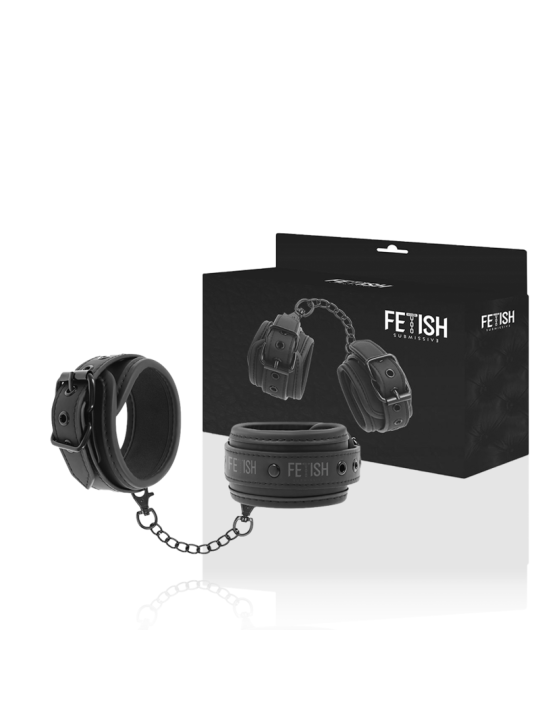 FETISH SUBMISSIVE - ALGEMAS DE COURO VEGANO COM FORRO DE NOPRENE