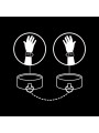 FETISH SUBMISSIVE - ALGEMAS DE COURO VEGANO COM FORRO DE NOPRENE