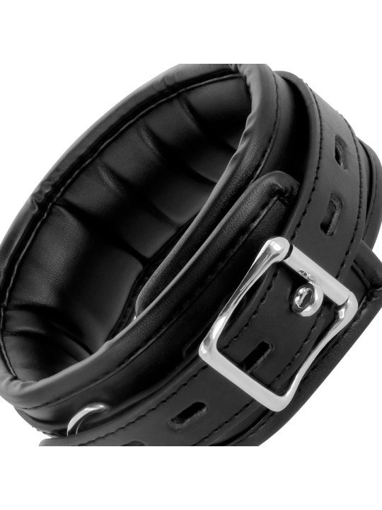 DARKNESS - COLLIER EN CUIR SOUPLE AVEC CHAÎNE