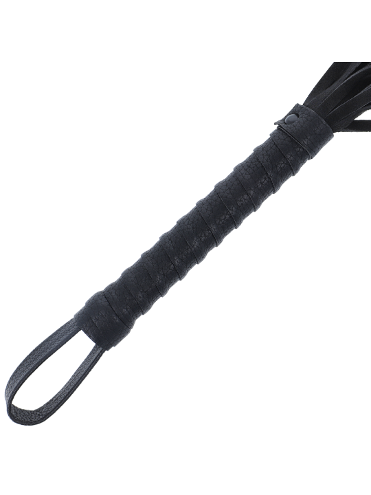 DARKNESS - SCHWARZE BONDAGE-PEISTE MIT LEDERGRIFF
