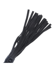 DARKNESS - BLACK BONDAGE WHIP WITH LEATHER HANDLE