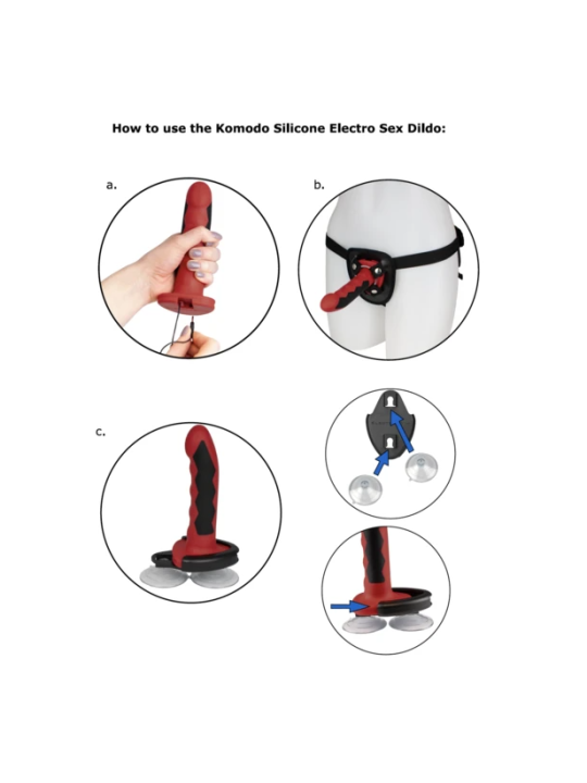 ELECTRASTIM - SILIKON FUSION KOMODO DILDO