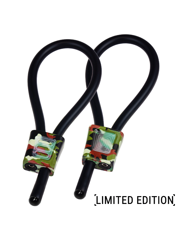 ELECTRASTIM - PRESTIGE ELECTRALOOPS ADJUSTABLE COCK RINGS CAMOUFLAGE
