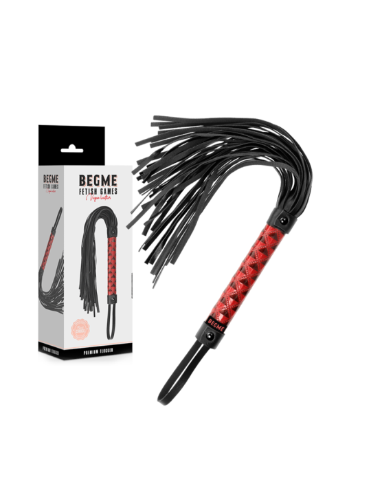 BEGME - FLOGGER EN CUIR VÉGAN ÉDITION ROUGE