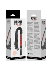 BEGME - FLOGGER DE COURO VEGANO EDIO VERMELHA