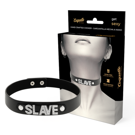 COQUETTE CHIC DESIRE - VEGAN LEDEREN SLAVENCHOKER