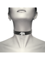 COQUETTE CHIC DESIRE - DOPPELRING-HALSBAND AUS VEGANEM LEDER