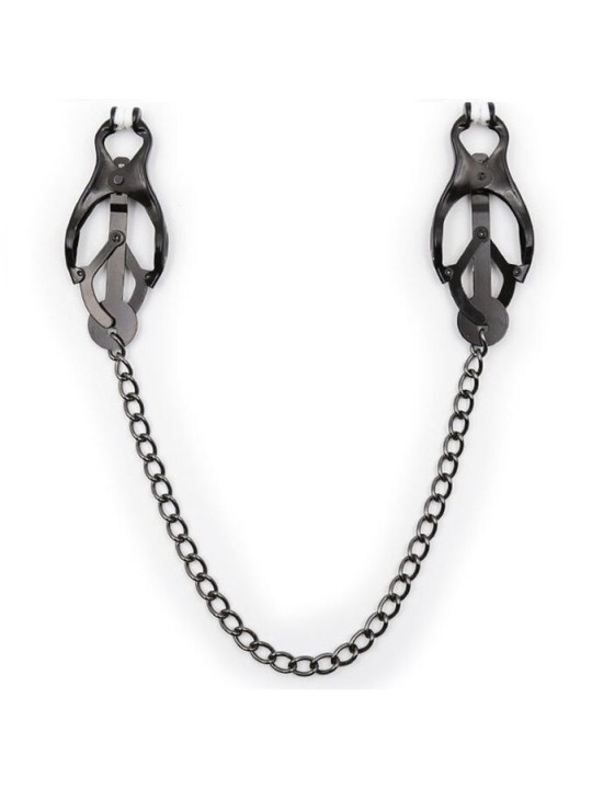 OHMAMA FETISH - JAPANESE NIPPLE Clamps WITH BLACK CHAIN