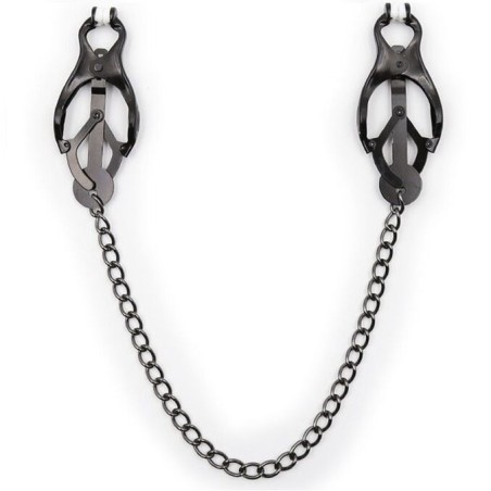 OHMAMA FETISH - JAPANSE TEPELKLEMMEN MET ZWARTE KETTING