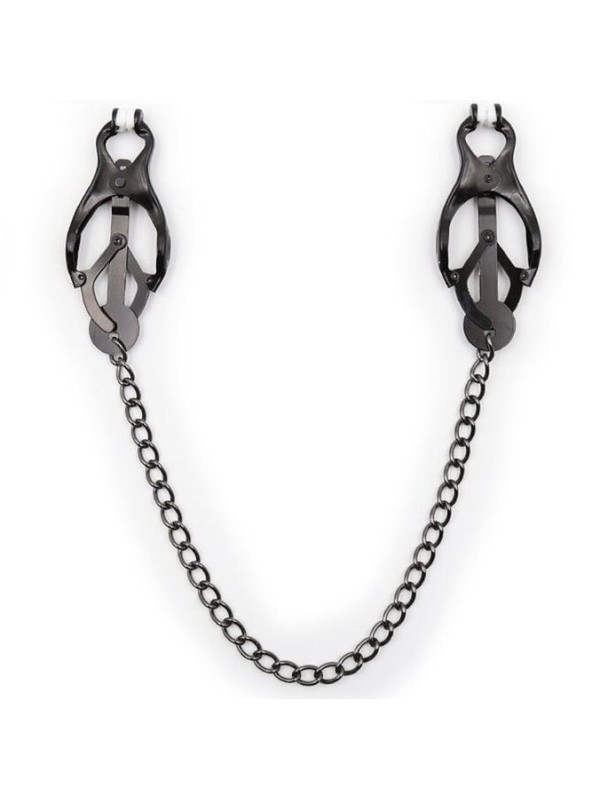 OHMAMA FETISH - JAPANESE NIPPLE Clamps WITH BLACK CHAIN