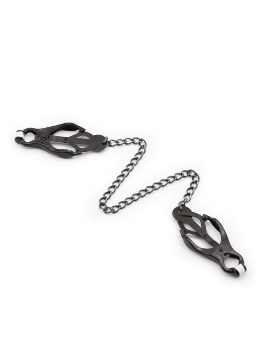 OHMAMA FETISH - JAPANESE NIPPLE Clamps WITH BLACK CHAIN