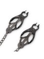 OHMAMA FETISH - JAPANSE TEPELKLEMMEN MET ZWARTE KETTING