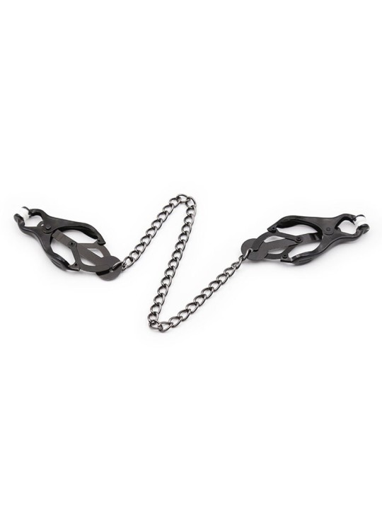 OHMAMA FETISH - JAPANSE TEPELKLEMMEN MET ZWARTE KETTING