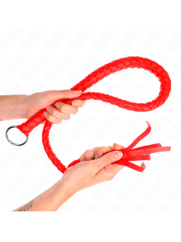 KINK - FOUET SERPENT AVEC ANNEAU ROUGE 65 CM