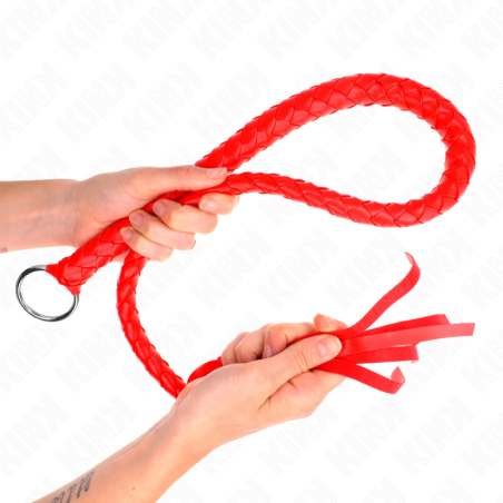 KINK - SLANGENZWEEP MET RODE HANDRING 65 CM