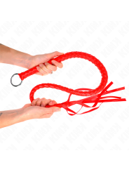 KINK - SCHLANGENPEITSCHE MIT ROTEM HANDRING 65 CM