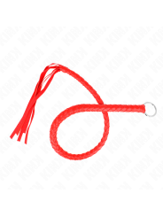 KINK - SNAKE WHIP WITH RED HAND RING 65 CM