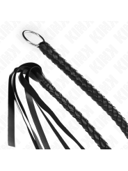 KINK - LÁTIGO DE SERPIENTE CON ANILLO DE MANO NEGRO 65 CM