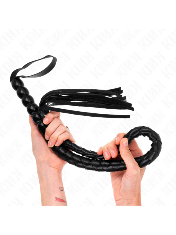 KINK - FOUET SERPENT EN PERLES 80 CM