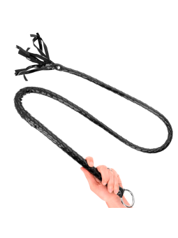 KINK - FOUET LONG EN PVC BRILLANT 138 CM