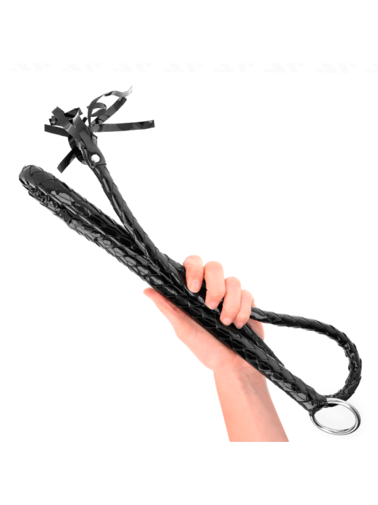 KINK - FOUET LONG EN PVC BRILLANT 138 CM