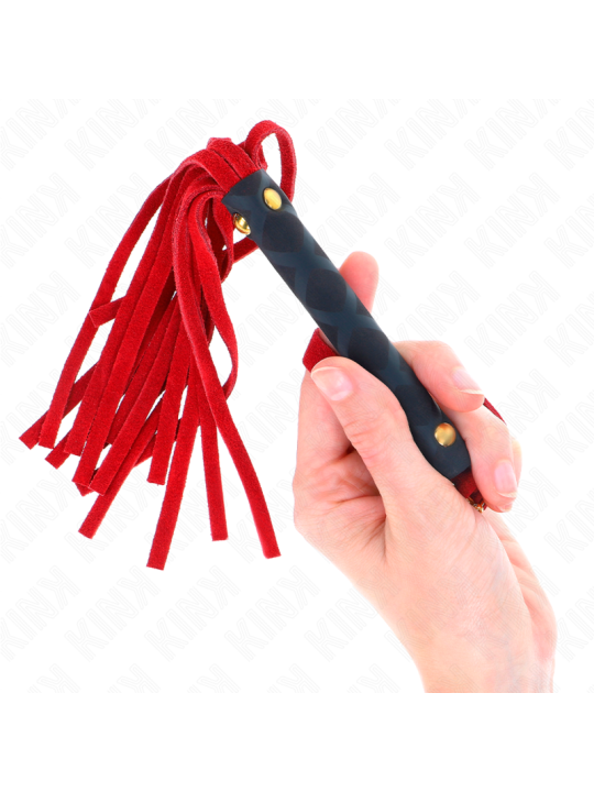 KINK - MINI FOUET DAIM ROUGE 30 CM