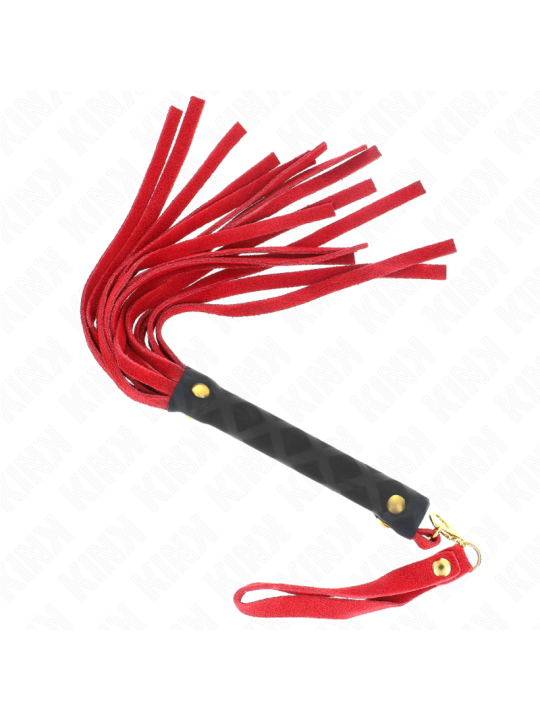 KINK - ROOD SUÈDE MINI ZWEEP 30 CM
