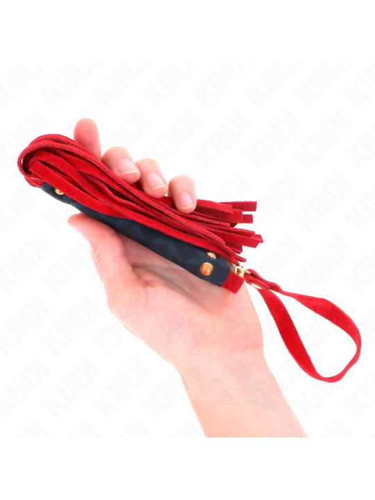 KINK - ROOD SUÈDE MINI ZWEEP 30 CM
