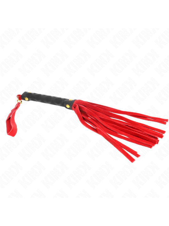KINK - ROOD SUÈDE MINI ZWEEP 30 CM