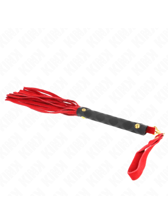 KINK - ROOD SUÈDE MINI ZWEEP 30 CM