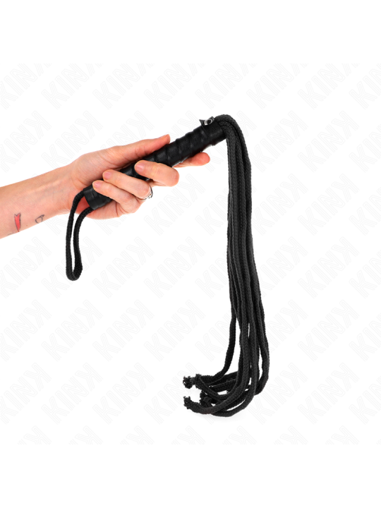 KINK - FOUET CORDE NOIRE 56 CM