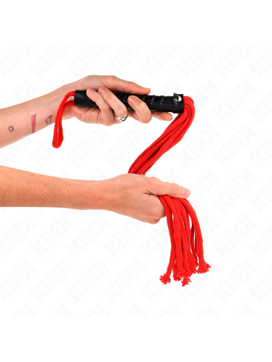 KINK - FOUET CORDE ROJO 56 CM