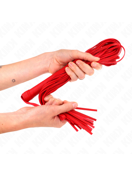 KINK - ROTE WEICH-PVC-PEITSCHE 70 CM