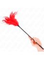 KINK - MULTIPLE RED TICKLE FEATHERS 45 CM
