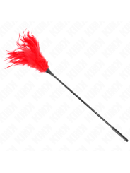 KINK - MULTIPLE RED TICKLE FEATHERS 45 CM