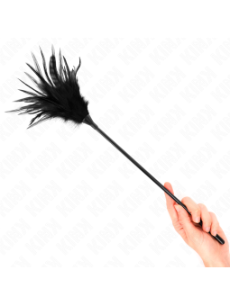 KINK - PLUSIEURS PLUMES DE CHATOUILLES NOIRES 45 CM