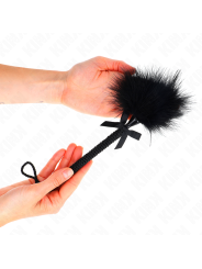 KINK - NYLON TOUW KIETELMASSAGEAPPARAAT MET VEREN EN ZWARTE LUS 25 CM